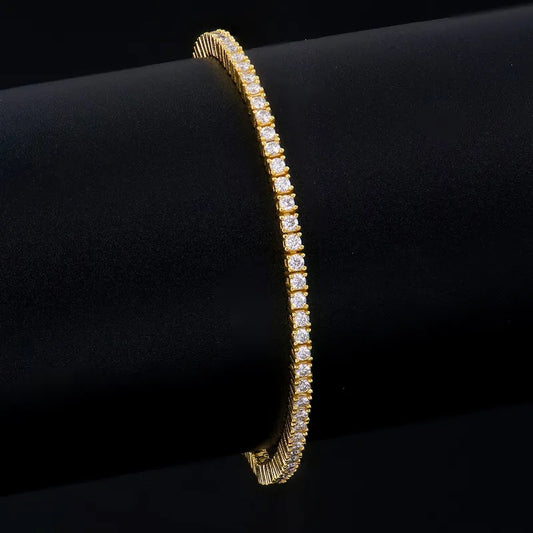 2mm 925 Silver Moissanite Tennis Bracelet