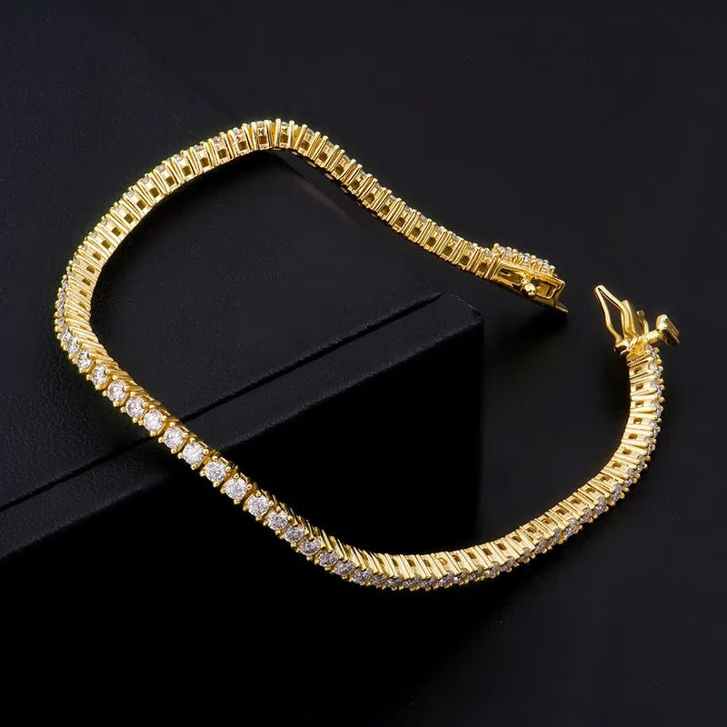 2mm 925 Silver Moissanite Tennis Bracelet