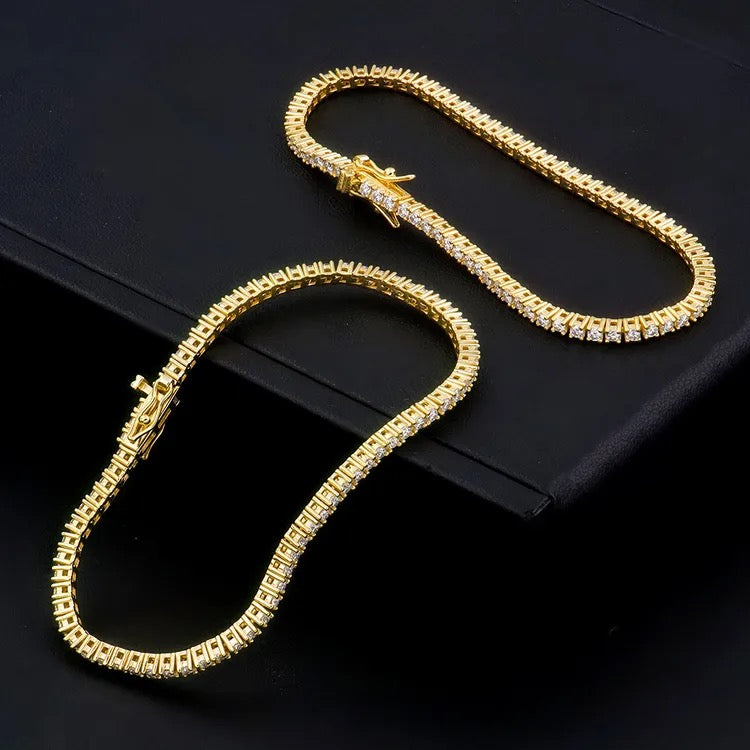 2mm 925 Silver Moissanite Tennis Bracelet