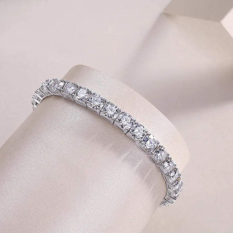 2mm 925 Silver Moissanite Tennis Bracelet